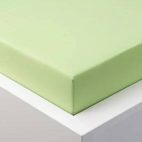 Cearşaf elastic jersey cu elastan verde 180 x 200 cm