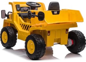 Mașinuță electrică încărcător CAT 60W/4500 mAh galben/negru