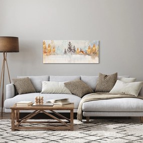 Tablou - Pădure în acuarelă (120x50 cm)