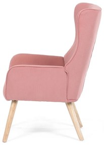 Fotoliu cu spătar înalt PINK2, roz