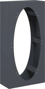 vidaXL Suport pentru lemne de foc Antracit Oțel laminat la rece