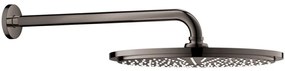 Palarie dus fix Grohe Rainshower Cosmopolitan 310, O31 cm cu brat, montaj pe perete, negru