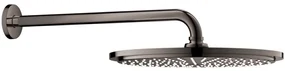 Palarie dus fix Grohe Rainshower Cosmopolitan 310, O31 cm cu brat, montaj pe perete, negru