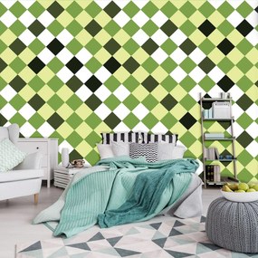Fototapet - Mozaic - gresie verde (152,5x104 cm), în 8 de alte dimensiuni noi