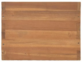 Noptiera, 40x30x40 cm, lemn masiv de tec