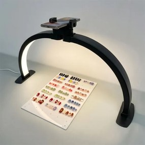 Brilagi - Lampă LED în arc reglabilă RADIO LED/25W/24V 3000-6500K neagră