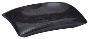 Chiuveta, negru, 50x35x10 cm, marmura Negru