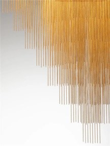 Lustra LED suspendata design modern REVIA aurie