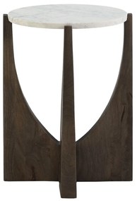 Masuta auxiliara design modern cu blat din marmura BLANCO