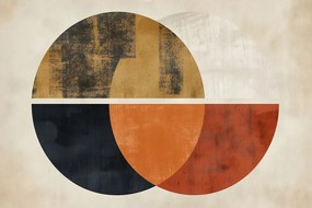 Tablou japandi cercuri moderne