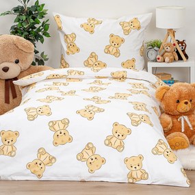 Lenjerie de pat din bumbac 4Home Teddies , 140 x200 cm, 70 x 90 cm, 140 x 200 cm, 70 x 90 cm