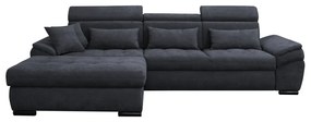 Coltar extensibil NATIK NEW stanga gri, 298/175/96 cm