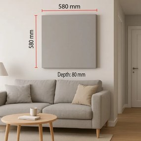 Acustic panel SILENCE 58x58 cm gri