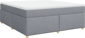 vidaXL Pat continental, gri deschis, 180x200 cm, material textil