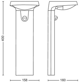 Philips - Lampă solară LED cu senzor TYLA LED/1,2W/4V 4000K IP44