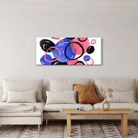 Tablou - Motiv cercuri în culori vii (120x50 cm)