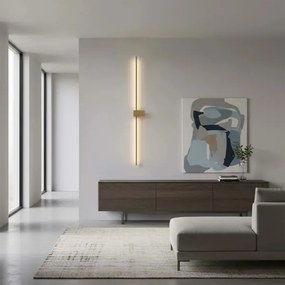 Aplica de perete LED AISHA, 20 W, 230 V, 4000 K, 120 cm, auriu