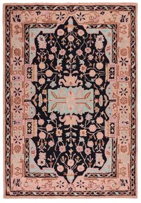 Covor roz țesut manual din lână 120x170 cm Blossom Traditional – Flair Rugs