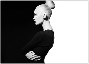 Tablou - O femeie à la yin și yang (70x50 cm)