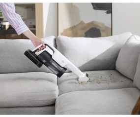 Aspirator fara fir Tineco Pure ONE Station 5, 450W, 2 moduri, Statie 0.45 l + 2.5 l, Autonomie 70 min, Senzor iLoop, Tehnologie PureCyclone, Auto-curatare, Alb