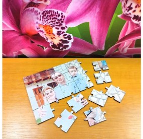 Puzzle cu poza, 22,5x15 cm, personalizat