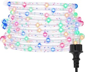 vidaXL Cablu luminos cu 1200 LED-uri, multicolor, 50 m, PVC
