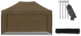 Cort pavilion 3x4,5 m maro All-in-One