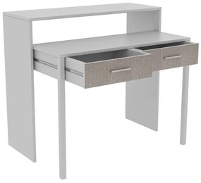 Masă de lucru 88x99 cm albă/bej