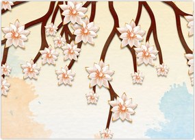 Tablou - Flori colorate pe ramuri (70x50 cm)