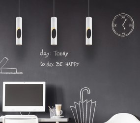 Pendul LED design modern Golden alb P0177 WH MX