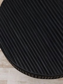Masuta laterala, din rattan, black Barbade