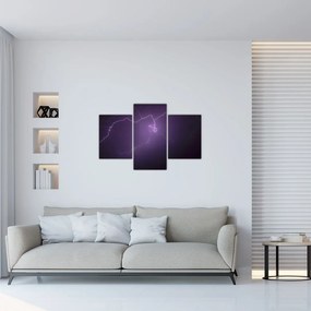 Tabloul cu fulger pe cer (90x60 cm)