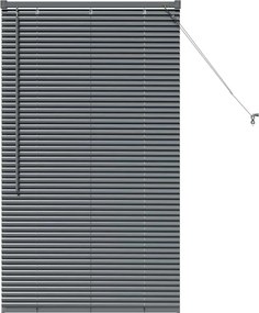 vidaXL Jaluzele venetiene Manual Gri închis 130 x 70 cm Aluminiu