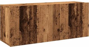 vidaXL Comodă TV de perete, lemn vechi, 100x30x41 cm