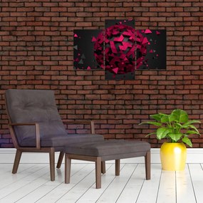 Tablou cu abstracție 3D (90x60 cm)