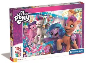 Micul meu ponei Phone Puzzle maxi Clementoni de 104 de piese