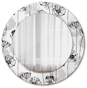 Decoratiuni perete cu oglinda Maki flori