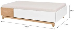 Patut copii Nomi 70x140 cm cu sertar