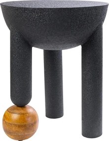 Masuta Laterala, Metal, Lemn, ABSTRACT 50cm