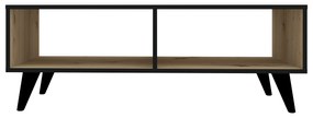 Masuta Cafea Melo, Stejar Artisan/Negru, 110 x 50 x 40 cm