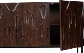 Comoda cu model 3D, Lemn Salcam, Maro, DUNE 175cm