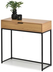 Măsuță consolă Norma M (stejar + negru). Promo -16%. 1110817