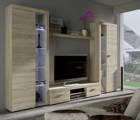 MEBLINE Set mobilier RUMBA/RUDOS XL stejar sonoma