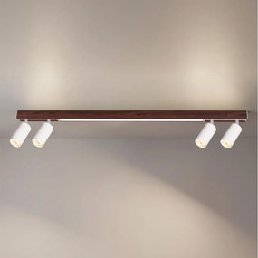 Brilagi - Spot LED SELE 4xGU10/30W/230V + LED/25W alb/decor stejar