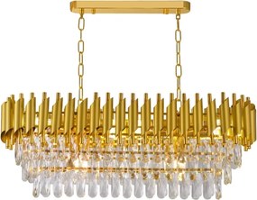 Brilagi - Candelabru pe lanț ECLIPSE, 10x E14/10W/230V, 78x28 cm, auriu