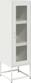 vidaXL Dulap înalt, alb, 36x39x123 cm, oțel laminat la rece