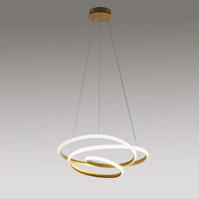 Lustra LED design modern Diva 65cm, auriu, alb sau titan