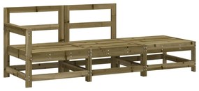 825526 vidaXL Set mobilier de grădină, 3 piese, lemn de pin impregnat