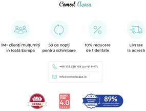Cearsaf Frotir cu elastic 90x200 cm alb