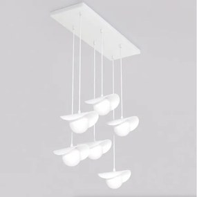 Lustră pe cablu RITUAL 6xG9/8W/230V albă